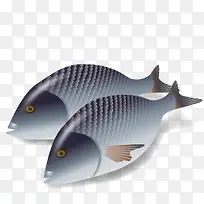 两条鱼3D食品PNG图标