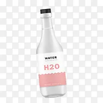 饮用水塑料瓶效果图形