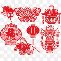 中国风剪纸