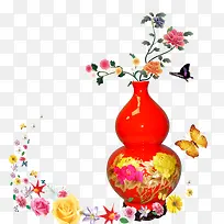 葫芦花瓶