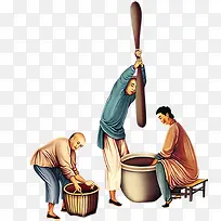 古代人物，卡通古代人物，淘宝素