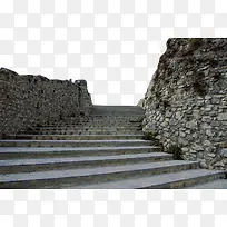 石阶围墙