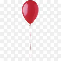 单个红色气球png素材