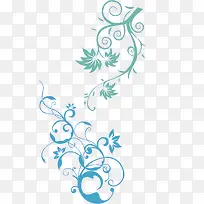 花藤花纹底纹