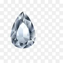 水滴形钻石设计矢量图
