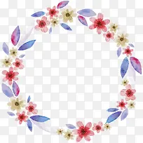 矢量花朵边框