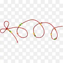 绳子红色绳子漂浮装饰图片