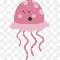 海洋水族紫色水母