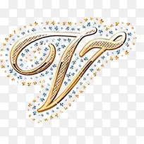 黄色婚礼钻石文字