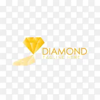 黄色钻石英文字素材图片