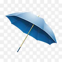 蓝色直杆蓝色雨伞
