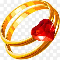 红宝石戒指婚庆易拉宝图片
