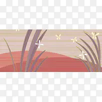 鸟语花香浪漫背景