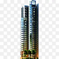 蓝色高清楼房建筑