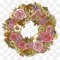 彩色花环