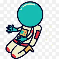 卡通太空元素矢量素材