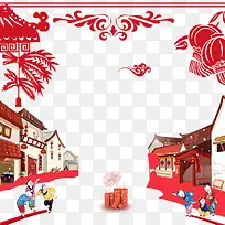 春节海报装饰边框