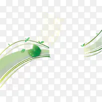 绿色花纹