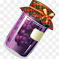 紫色许愿瓶精美元素