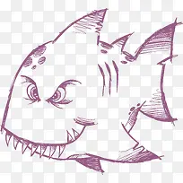 手绘牙齿