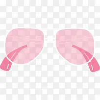粉色镜片夏季眼镜