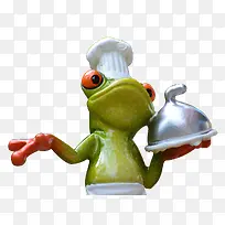 青蛙大厨装饰手板