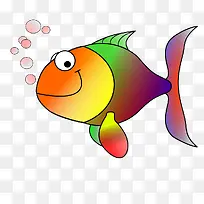 彩色的泡泡鱼