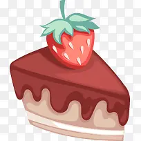 草莓蛋糕甜品食物