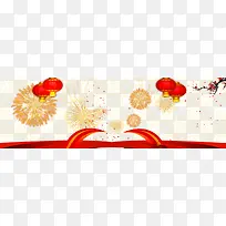 新年海报素材烟花