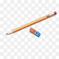 铅笔和橡皮矢量