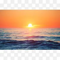 海面日落风景图片[高清图片,JPG格式]