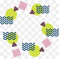 波浪条纹海报