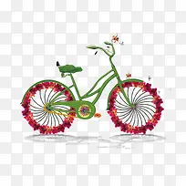 花朵自行车