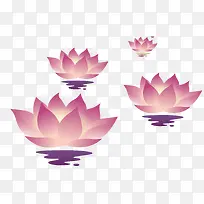 元宵莲花河灯
