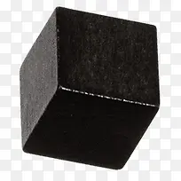黑色材质立方块