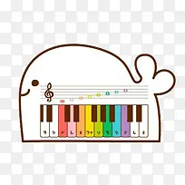 小鲸鱼钢琴键