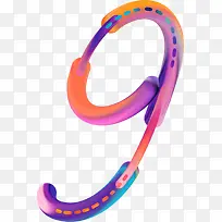 彩色数字