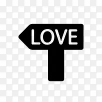 LOVE指路牌图标