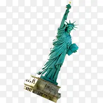 美国自由女神像雕塑风景