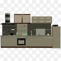 3D厨房场景动画建模素材