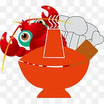红色海鲜火锅