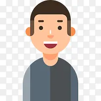 可爱小男孩人物插画