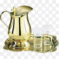 基督教风格杯子水壶素材