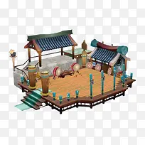3D亭子台子