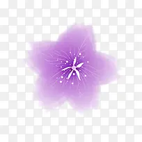 旋转的紫色花