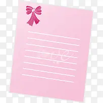 粉色书信