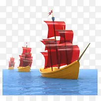 帆船远航模型