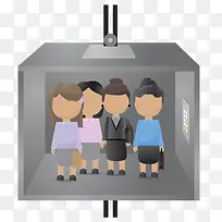 站在电梯里的人