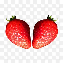 草莓采摘两个图片素材