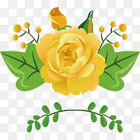 精美的黄玫瑰
